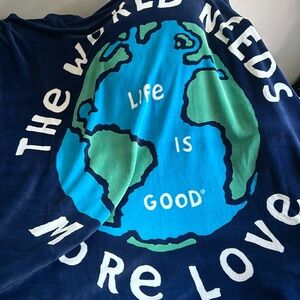 Life is Good Throw Blanket—The World Needs More Love